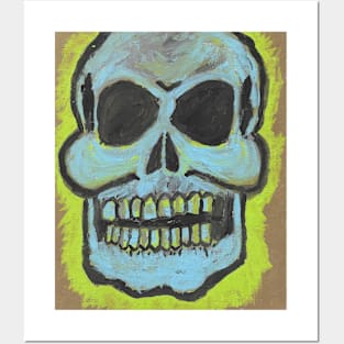 Blue Skull Posters and Art